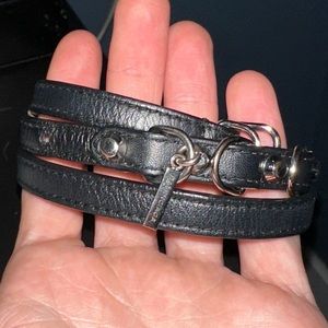 Balenciaga bracelet that can be made into a choker. Has little balenciaga charm